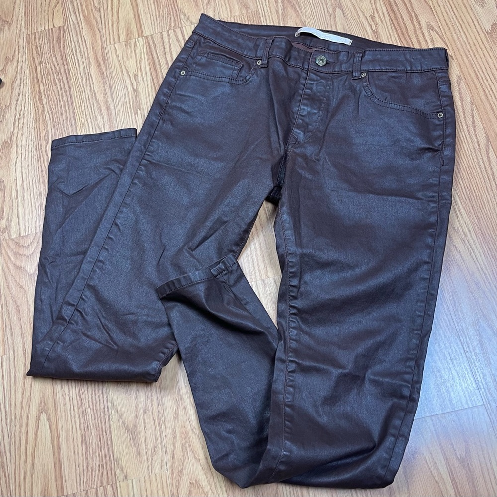Zara Dark Brown Straight Leg Jeans